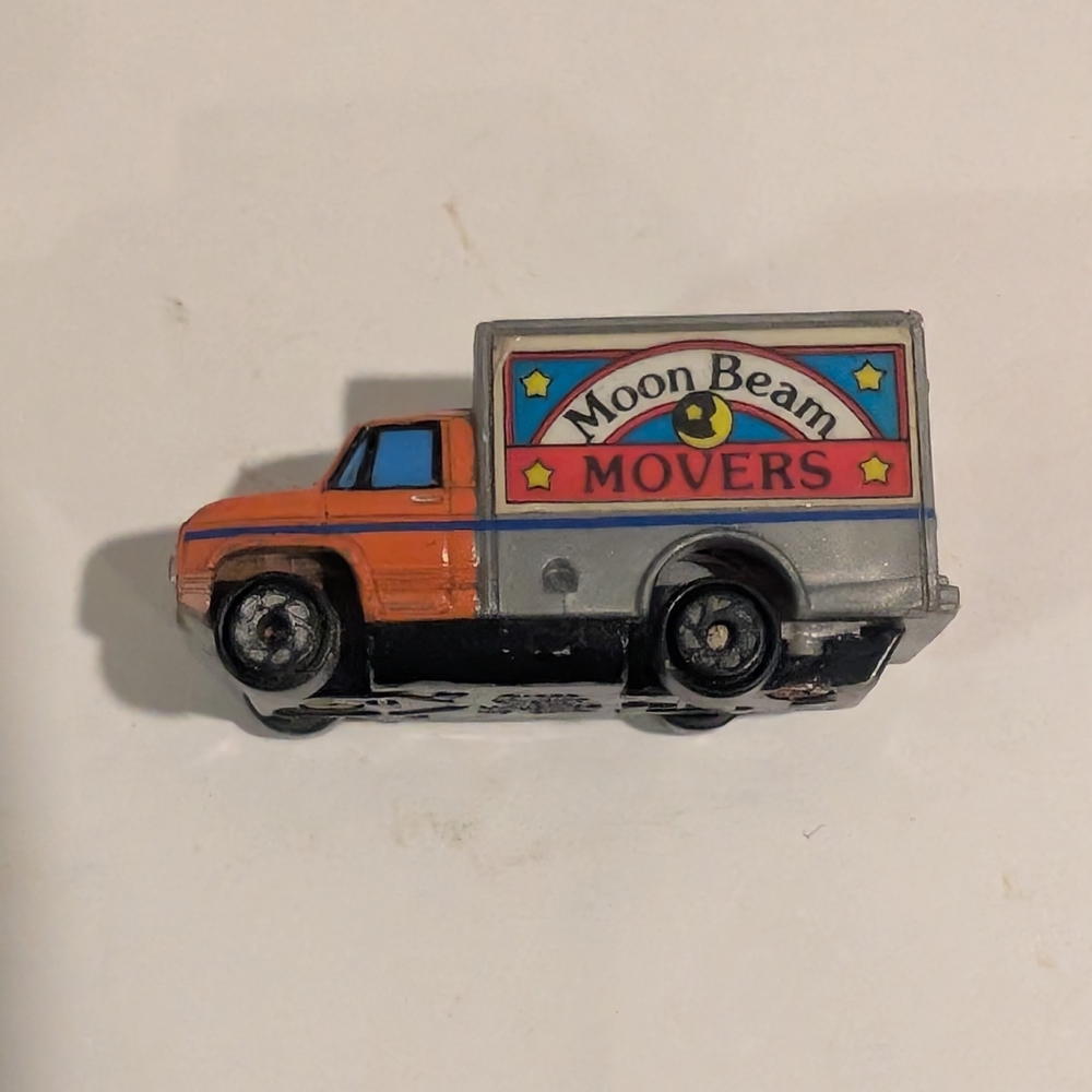 1989 Micro Machines Ford Box Van, specifically the "Moon Beam Movers"